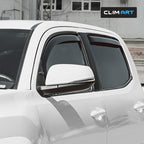 in-Channel Incredibly Durable Rain Guards for Toyota Tacoma 2016-2023 Double Cab, Truck Accessories, Vent Window Visors, Vent Deflector, Original Window Deflectors, 4 pcs - 616173