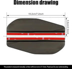 2Pcs Carbon Fiber Car Side Mirror Rain Visor Guard, Auto Mirror Rain Eyebrow Guard, Universal for Cars, Trucks and SUVs (Transparent Black)