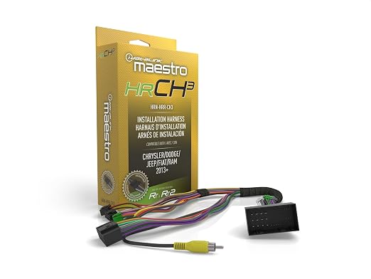 Maestro HRN-HRR-CH3 T-Harness for Select Chrysler, Dodge, and Jeep 2013+ Vehicles - Replace The factory radio while retaining steering wheel controls (ADS-MRR or ADS-MRR2 module required)