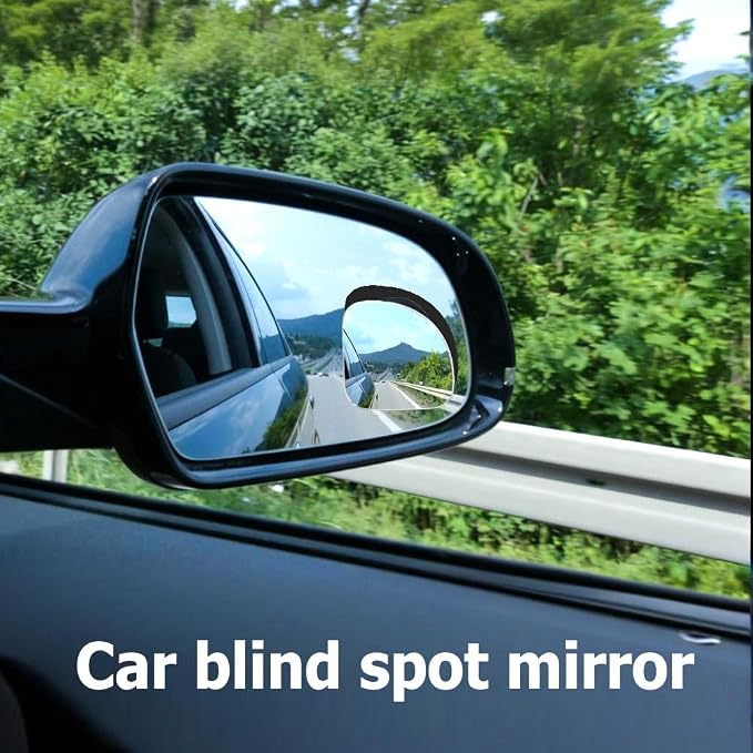 2PCS Blind Spot Mirror, Automotive Exterior Accessories, 360° Adjustable Hd Wide-Angle View For Most Cars, SUVs, Trucks (Fan-shaped Mirror)