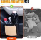 YoRise Car Trash Can, Multifunctional Hanging Garbage Can, Car Storage Organizer Container, Mini Trash Bin, Waterproof Automotive Door Side Garbage Organizer Holder for Most Cars (Beige)