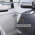 4PCS Silicone Car Door Edge Guard, Car Door Protector, Self Adhesive Crash Scratch Strips Accessories Protector, Auto Accessories Decorative Anti-Collision Strip for Sedans Truck SUV (White)