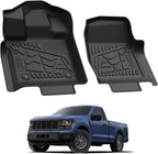 Floor Mats for 2015-2026 Ford F-150 Regular Cab Bucket-Seat Carpet Floor, Ford F150 Standard Cab All Weather Portector TPE Waterproof Truck Liners-Not Fit Regular Cab/Super Cab/Vinyl Floor
