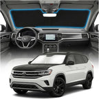 for VW Atlas Sun Shade Windshield Cover - Custom Fit Atlas Accessories 2018-2025 2026 Sunshade Foldable UV Protection & Heat Shield Sun Visor Accessories