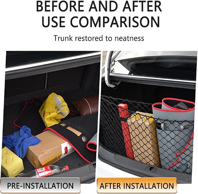 49' X16'' Truck Bed Organizer,Elastic Shrink Cargo Net Hold Many Items to Keep The Interior of Tidy,Truck Storage Fit for Ford,Chevrolet,GMC,Tantu