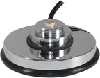 Tram-Browning BR-1030-UHF 3-5/8-In. NMO Magnet Mount with Rubber Boot and Preinstalled UHF PL-259 Connector, Chrome