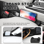 3 in 1 Car Seat Gap Filler 2 Pack,2026 Upgraded Car Side Seat Gap Filler with Organizer Slot & Hook,Universal in Between Cars Seats Catcher Cars Accessories to Avoid Item Drop