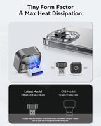 2026 2-in-1 Wireless CarPlay & Android Auto Adapter, Ultra Mini Dongle Converts Wired to Wireless, WiFi 6 & Bluetooth 5.4, Plug & Play Stick for Cars with Factory Wired System, Low Latency
