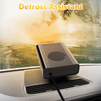12V 150W Car Heater, Portable Car Heater Plug into Cigarette Lighter, 2 in 1 Fast Heating Defrost Defogger, Windscreen Defogger Window Defroster for Car