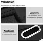 ZIMISI Leather Car Visor Organizer, Sun Visor Storage Bag, Car Tissue Holder, Multi-Pocket Document Holder, Vehicle Travel Accessories for Pen, License, Cards, Sunglasses, Tissues (Black)