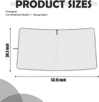 Foldable Car Windshield Sun Shade Compatible with Toyota 2020-2026 Corolla,Oxford Cloth Sunshade for Car Windshield,Windshields Cover Sun Shade for Reducing Temperatures with Storage Bag