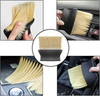 Car Interior Detailing Brush, Ultra-Soft Auto Hair Bristles Removal Dust Collectors, Universal Vehicle Interior Cleaning Dashboard, Air Conditioner Vent etc Tool Accessory (2PCS, Yellow)