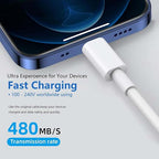4 Pack Carplay USB A to USB C Cable for iPhone 16E 15 16, 16 Pro Max, 16 Plus Car Charger, iPad Pro 12.9/11, iPad 10 Generation, iPad Air 5 Generation/4 Gen, Mini 6 Generation Car Fast Charging Cord