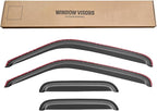 Window Rain Guards Visors for 1999-2011 Ford Ranger SuperCab, in-Channel Window Vent Wind Shades Deflectors for 99-08 Mazda B3000, 99-10 Mazda B4000 Extended Cab
