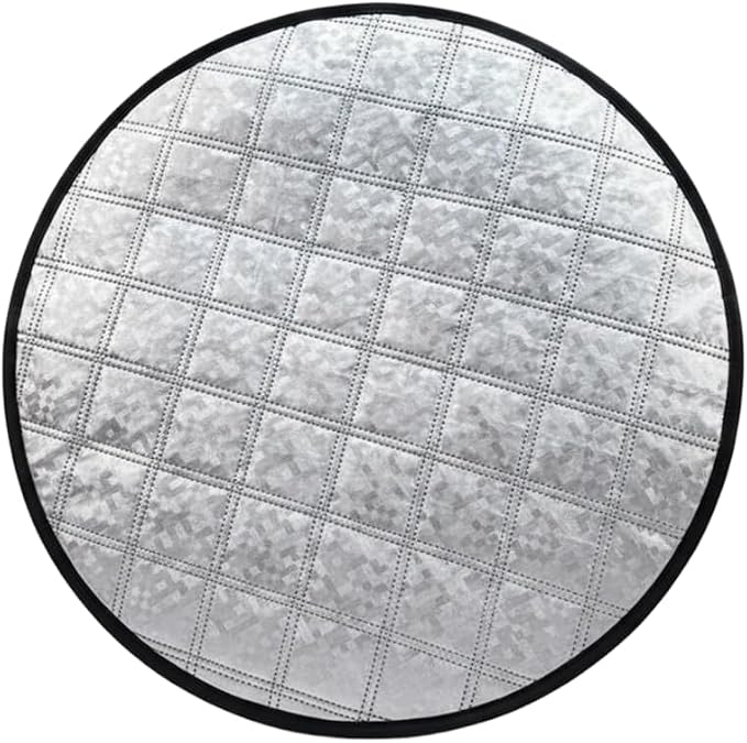 Car Steering Wheel Cover, 3-Layer Steering Wheel Sun Shield, Easy Install, Heat Resistant Sun Cover for Most Cars (16.9inch