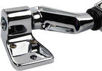 Passenger Side Mirror Manual Folding Manual Adjustment Chrome Compatible with 1987-1995 Jeep Wrangler 1997-2002 Wrangler