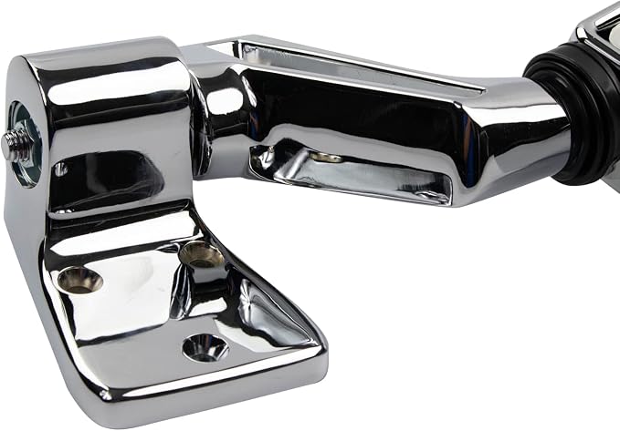 Passenger Side Mirror Manual Folding Manual Adjustment Chrome Compatible with 1987-1995 Jeep Wrangler 1997-2002 Wrangler