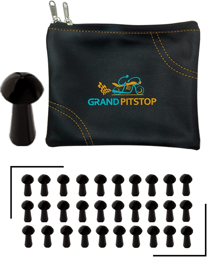 Replacement Mushroom Plugs for tubeless Tire Puncture Repair kit - for Cars, Motorcycles- Spare Plugs (30 Plugs)