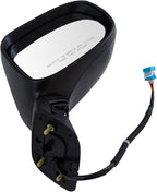 Passenger Side Power Mirror Textured Black with Turn Signal Compatible with 2012-2013 Honda Civic HO1321298