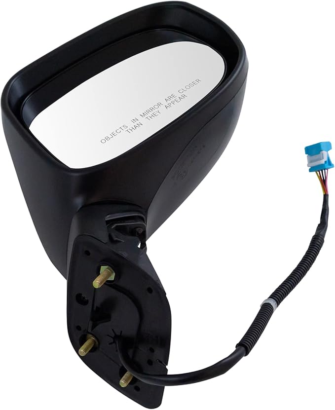 Passenger Side Power Mirror Textured Black with Turn Signal Compatible with 2012-2013 Honda Civic HO1321298