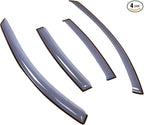 Car Window Rain Guard | Outside Mount Visors Auto Side Window Deflectors | Windows Visor Rain Shields Compatible with 2004-2008 Nissan Maxima Sedan | 4 Pcs Set, LGWV2-345, Light Tinted