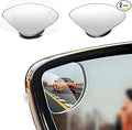 2 PCS Car Blind Spot Mirror, Fan-Shaped 360 Degree Rotating HD Glass Wide Angle Convex Rear View Mirror, Adjustable Frameless Side Blindspot Mirrors for Car SUV Truck RV Van