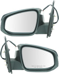 2 Piece Driver and Passenger Side Mirror Assembly Set Electric Adjustment Heated No Memory Chrome Compatible with 2016-2023 Toyota Tacoma With Turn Signal TO1320349 TO1320353 TO1321349 TO1321353