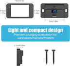 2 Pack 12V USB Outlet Surface Mount 4 Port with Voltmeter, Dual PD 36W and QC3.0 18W Car USB Port Lightweight Charger Socket Replacement Panel with Button Switch for Boat Bus Marine RV Truck Golf Cart