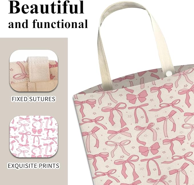 Car Trash Can, Cute Car Trash Bag, Hanging Car Organizer and Storage Bag, Trash Bin for Car Accessories, Vehicle, Travelling, Camping Cute Pink Bow