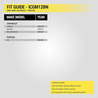 ICGM12BN Double DIN Radio Install Dash Kit Compatible with Select 2004-09 Non-Amplified Chevrolet and Pontiac Vehicles - Complete Car Stereo Installation Kit - See Vehicle Fit Guide in Images