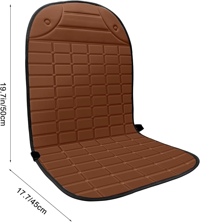 2 PCS Seat Cushion Comfortable Winter Seat Cover, Gifts for Family (Brown)