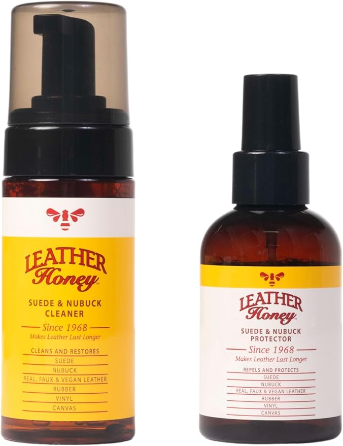 Suede & Nubuck Care Kit: Cleaner, Protector, Suede Brush & Eraser: Clean, Protect & Restore Shoes, Boots, Uggs, Furniture, Jackets, Bags and Apparel. Safe for Any Color