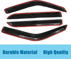 Window Visors Rain Guards for 97-17 Ford Expedition 98-17 Lincoln Navigator | Window Deflectors, Vent Visor, Sun Shades, Window Shields, Dark Smoke, Car Accessories, Tape-on Outside