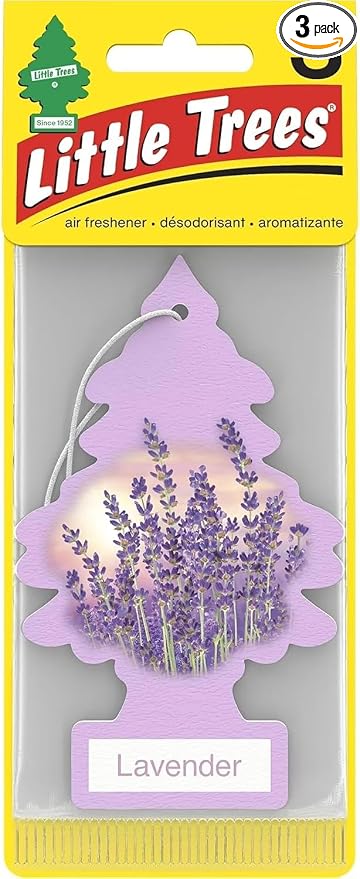 Hanging Car and Home Air Freshener, Lavender Scent, 3 Pack