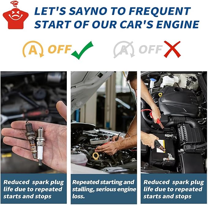 Auto Start Stop Eliminator for 2021 2022 2023 2024 2025 2026 Ford F150 Turn Off Idle Engine Stop Start System Disabler Harness Start Stop Disable-Plug Play NOT on Powerboost/Hybrid Models
