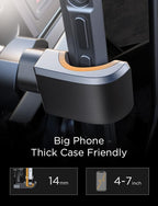 AINOPE Car Vent Phone Mount Holder for iPhone 17 Pro Max Car Mount [Drop-in Grip] Phone Holders for Your Car Air Vent Interior Accessories Gifts for Men for iPhone 17 Pro Max 16 15 14 GalaxyS26,Silver