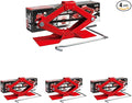 T10152 Torin Steel Scissor Lift Jack Car Kit, 1.5 Ton (3,000 lb) Capacity, Red (Pack of 4)