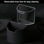 Leakproof Car Trash Can, Mini Car Trash Bin with Removable Liner, Waterproof Automotive Garbage Can for SUV, Truck, Vehicle, Home, Office, Multipurpose, Easy to Clean, Wine Red