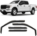 in-Channel Incredibly Durable Rain Guards Compatible with F150 2021-2026 SuperCrew, Original Window Deflectors, Vent Window Visors, Vent Deflector, 4 pcs. - 621237