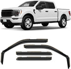 in-Channel Incredibly Durable Rain Guards Compatible with F150 2021-2026 SuperCrew, Original Window Deflectors, Vent Window Visors, Vent Deflector, 4 pcs. - 621237
