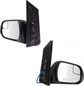 2 Piece Driver and Passenger Side Mirror Assembly Set Electric Adjustment Non-Heated No Memory Textured Compatible with 2015-2018 Toyota Sienna TO1320338 TO1321338