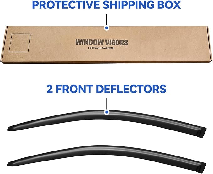 Window Visors Rain Guards Shield for 2001-2005 Honda Civic Coupe, Out-Channel Window Vent Wind Deflectors Visors Shades for 01-05 Civic