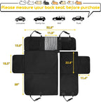 6 in 1 Car Seat Cover for Back Seat, 60/40 Split, 100% Waterproof with Mesh Window, Scratch Prevent Anti-slip Dog Hammock, Standard