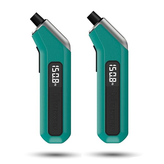 Digital Tire Pressure Gauge 2 Pack, Industrial Tire Gauge 3-200 PSI, Calibrated to ANSI B40.7 Grade 2A(Plus-Minus 0.5%), Air Pressure Gauge with Replaceable AAA Batteries (Dark Cyan)