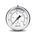 0-60 Psi Glycerin Liquid Filled Low Pressure Gauge, 2.5" Dial Size, 1/4" NPT Back Mount, Stainless Steel Case, for Pool Sand Filter Pump Tire Water Oil Air Pressure Test