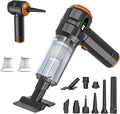 Handheld Vacuum Cleaner Cordless, 23000Pa Powerful Car Mini Vacuum Cleaner, Rechargeable Portable Lightweight dust Catcher for Home Car Carpet Stairs Pet Hair Deep Cleaning（Black-Orange）