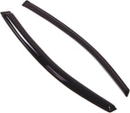 WD2-225 Dark Smoke 2 Pcs Set Window Visor (Outside Mount) Deflector Rain Guard Compatible with 2012-2015 Honda Civic Coupe