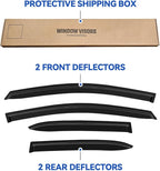 Window Visors Rain Guards for 2019-2026 Toyota Corolla Hatchback, Out-Channel Window Vent Wind Deflectors Visors Shades for 19 20 21 22 23 24 25 26 Corolla Hatchback