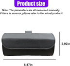 Sunglasses Holder for Car Sun Visor, Leather Car Sunglass Holder with Hidden Magnetic Closure, Clip On Glasses Case, Universal Storage Box Organizer Accessories (Black)