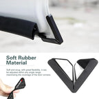 2PCS Car Door Corner Guards, Carbon Fiber Car Door Edge Protector, Anti-Collision Anti-Scratch Soft Plastic Doors Corner Protective Cover, Universal for Most Vehicle, Car, Truck (Black-Sport)